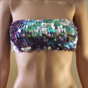 Sequin Bandeau Top